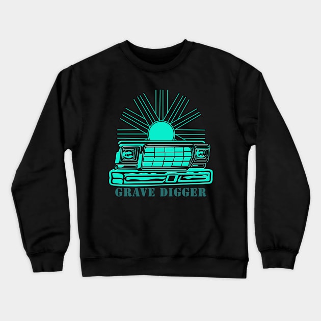 grave rock digger Crewneck Sweatshirt by Toilet TissueGhost